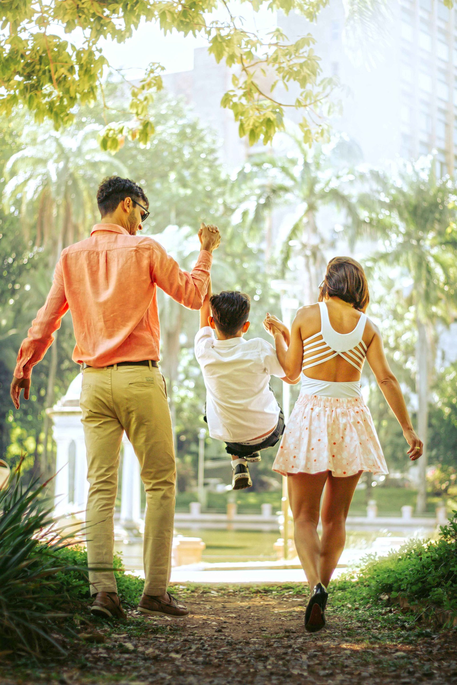Golden hour family portrait session in Palm Beach Gardens